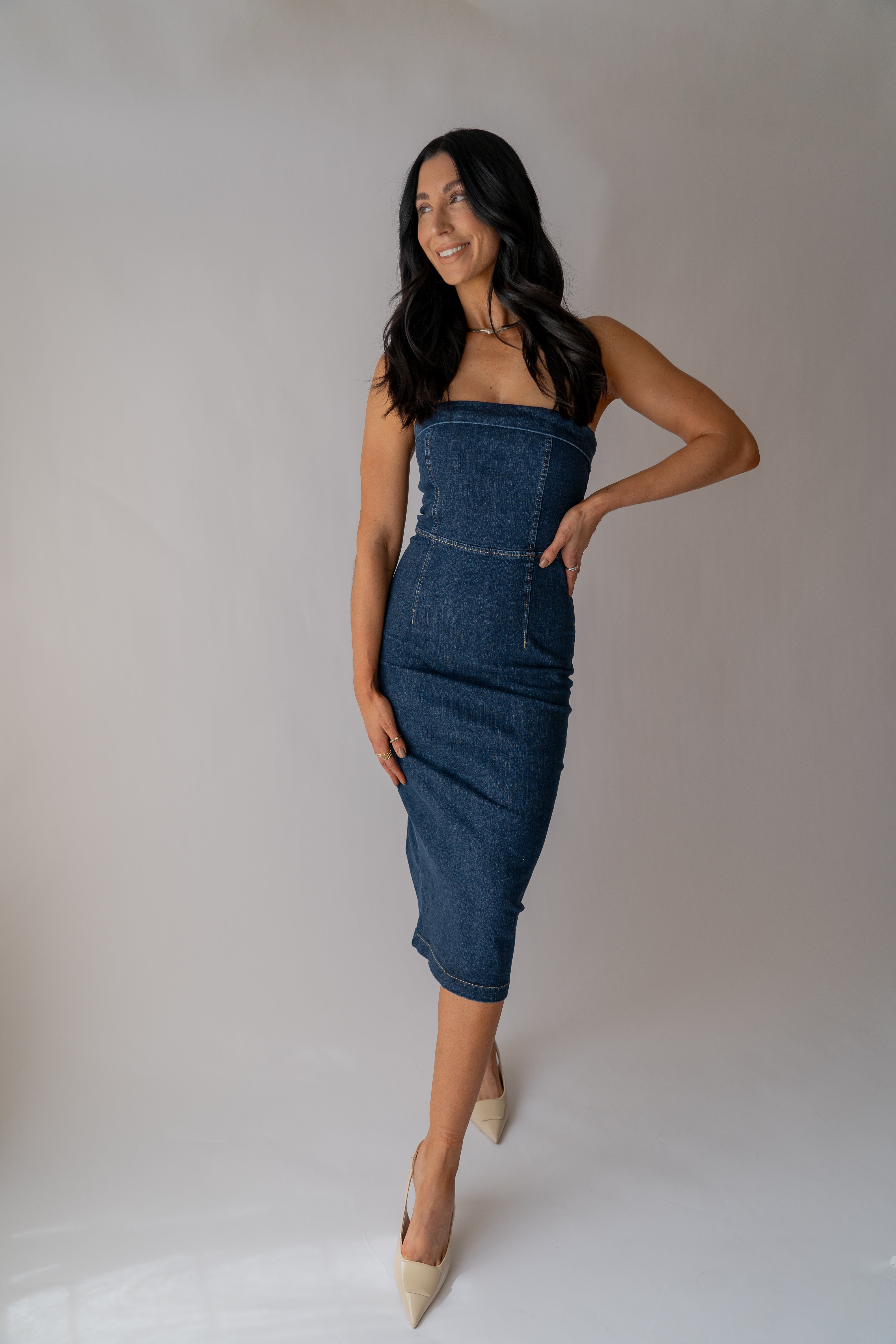 The Denim Midi Dress 1.0 | Kalloni's Closet Boutique The Denim Midi Dress 1.0 | Kalloni's Closet Boutique