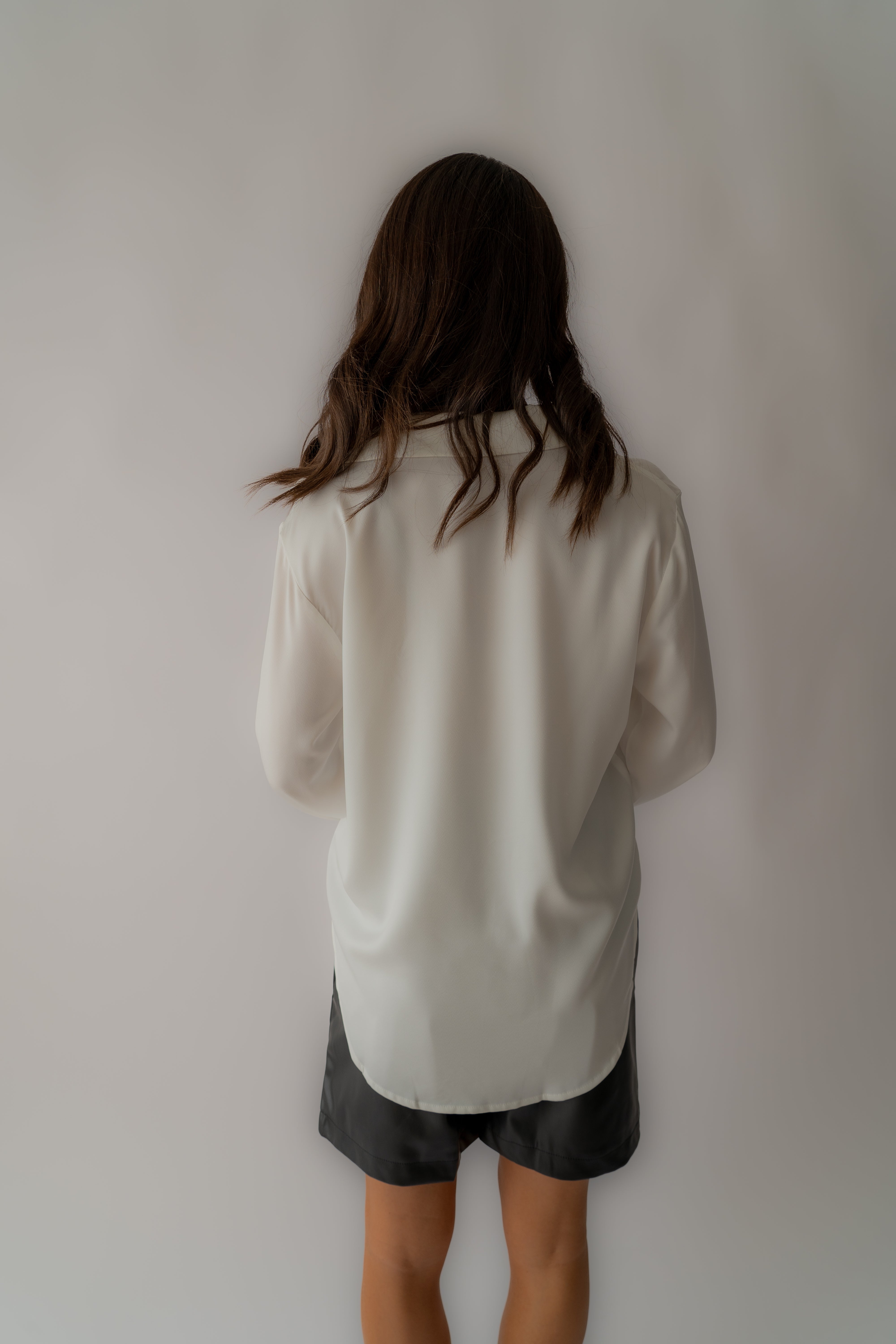 The Satin Shirt - White