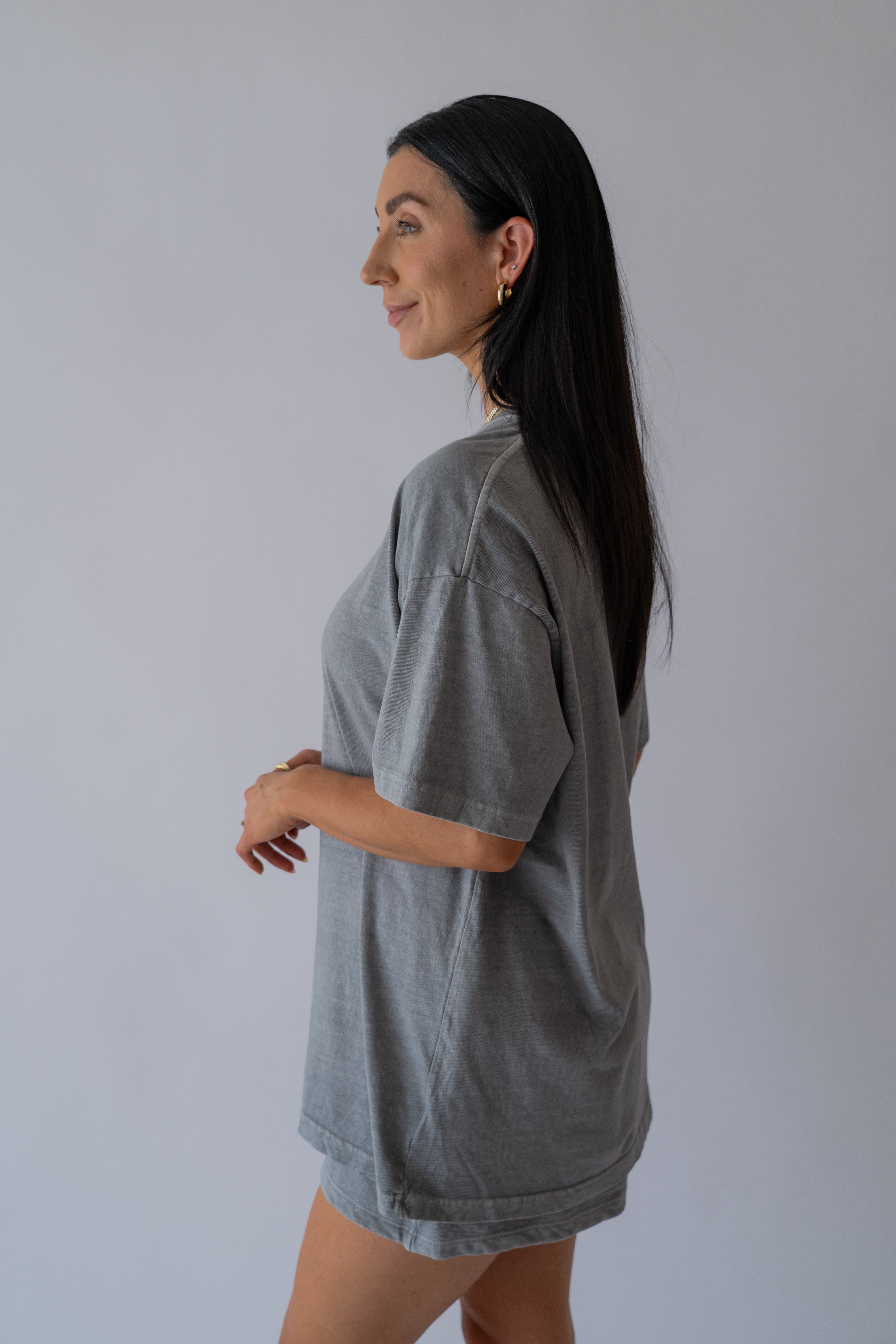 The Oversized Tee - Slate