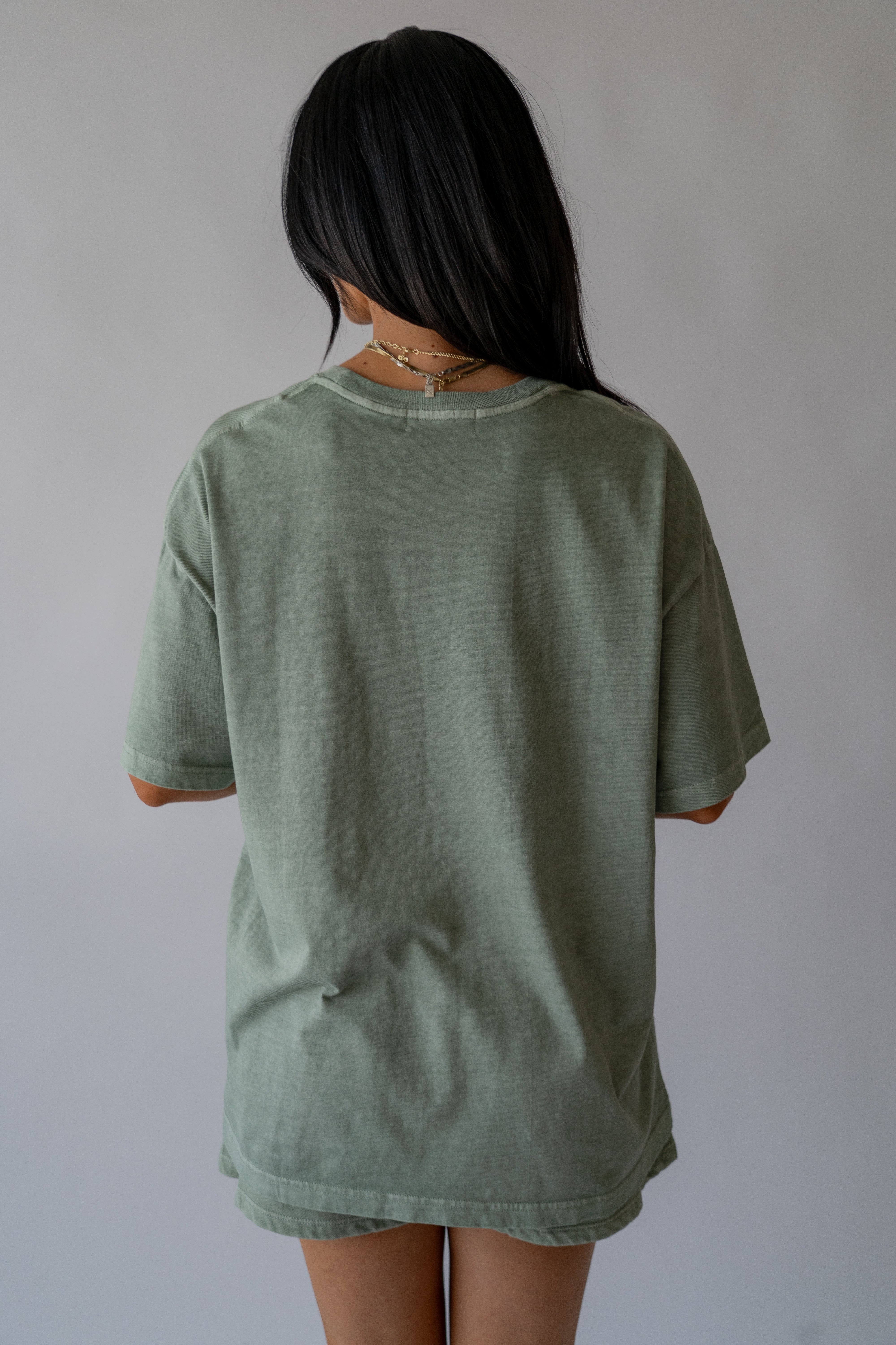 The Oversized Tee - Sage